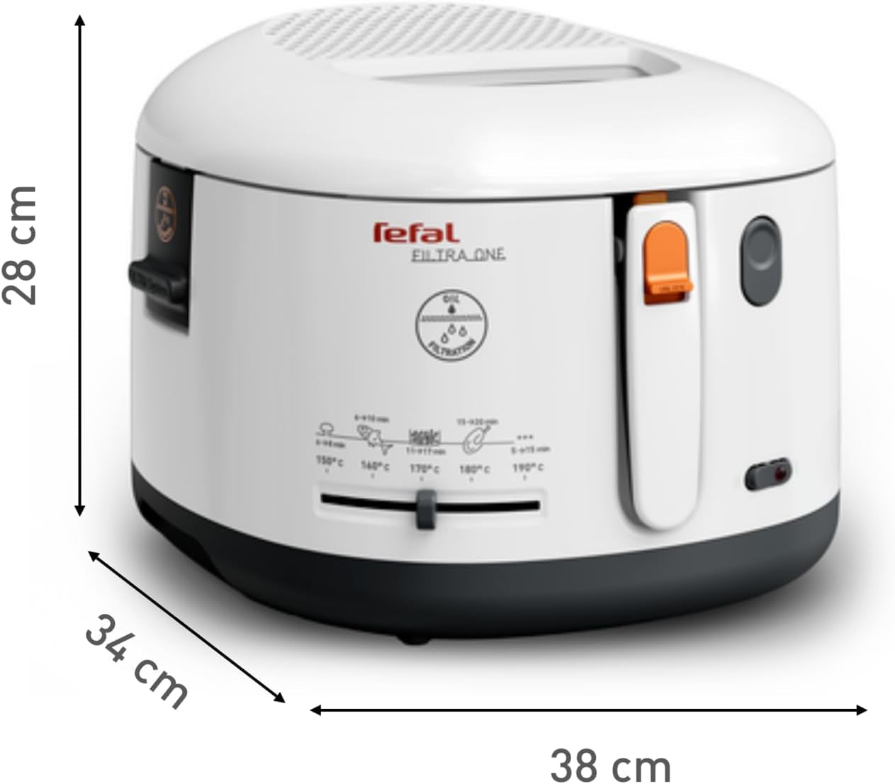 Tefal FF1631 Filtra One friteuse, 1.900 W, Capaciteit 1,2 kg Huishoudelijke apparaten Naty Shop
