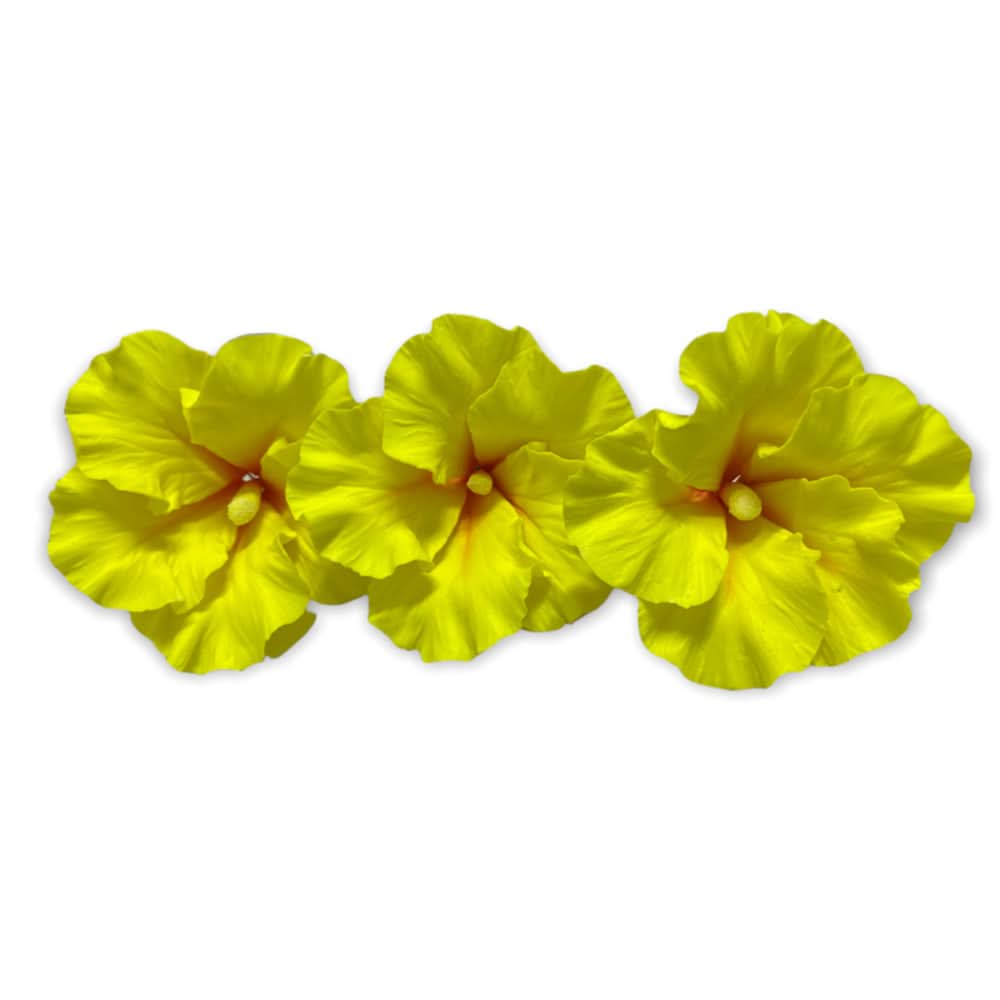 Eetbare suikerdecoratie, gele Hibiscus, 1 stuk Nati Shop