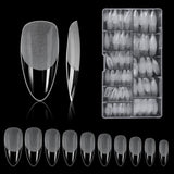 Soorten nagels, 500 stuks kunstmatige acryl valse nageltips met opbergdoos voor nagelsalons en doe-het-zelf nagelkunst voor thuis, 10 maten
