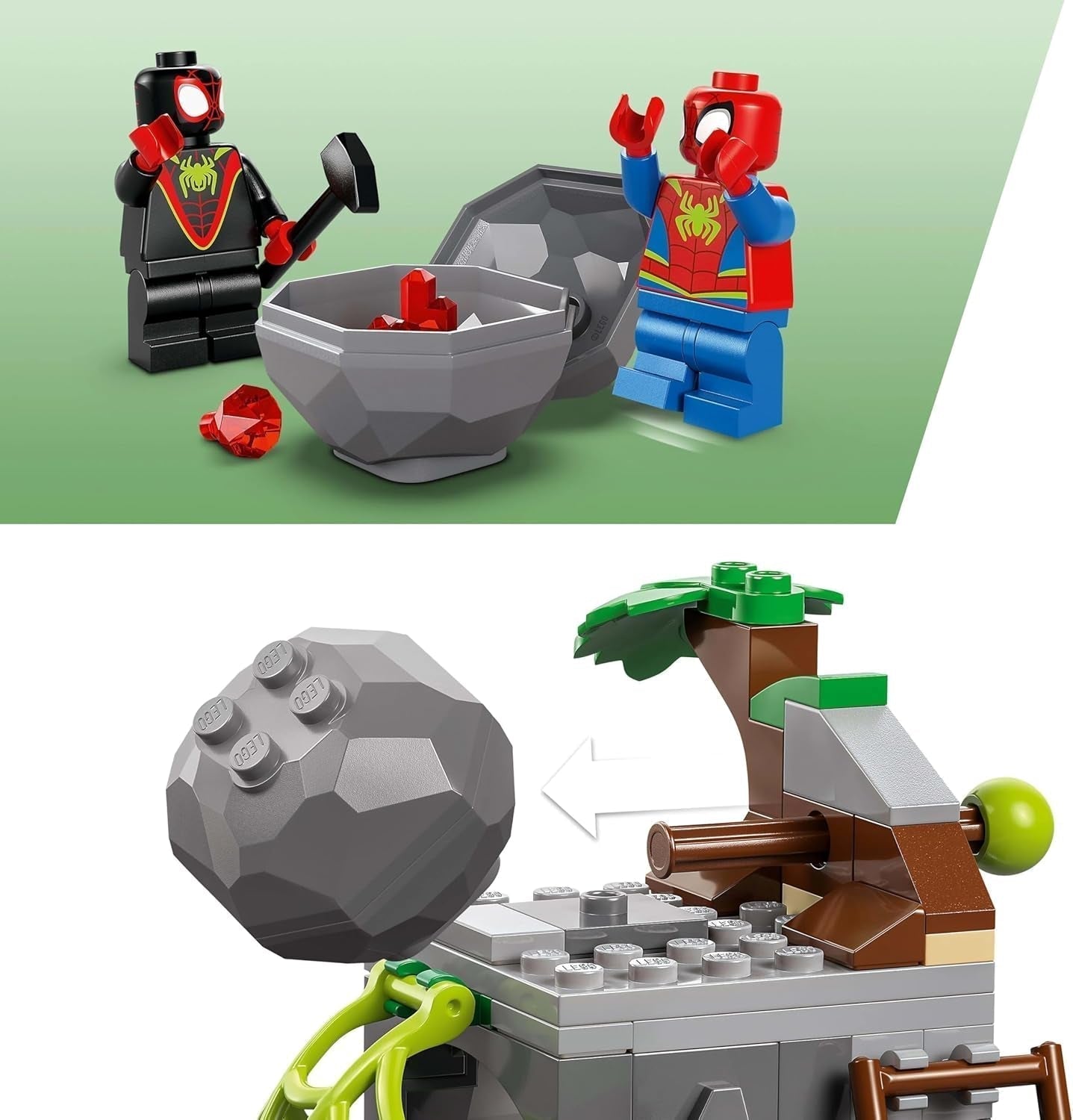 LEGO Marvel Spidey's team op reddingsmissie in de Dino Truck Speelgoedauto bouwen voor superhelden Avonturenset voor kinderen 4+ Spidey en zijn supervrienden 11199 Bouwsets Besuche in LEGO-Store