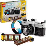 LEGO Creator 3in1 retrocameraspeelgoed, videocamera, tv-toestel, kinderbureaudecoratie of slaapkameraccessoires, fotografiecadeaus voor meisjes en jongens vanaf 8 jaar oud 31147 Bouwsets Bekijk de LEGO-Store Single