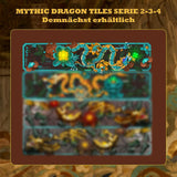 Mythische Dragon Tile-bouwset voor volwassenen, 3D Divine Loong Art-bouwspeelgoed met LED-verlichting en bloemen, DIY Dragon Relief-modelset, creatieve geschenken en decoraties (1676 stuks)