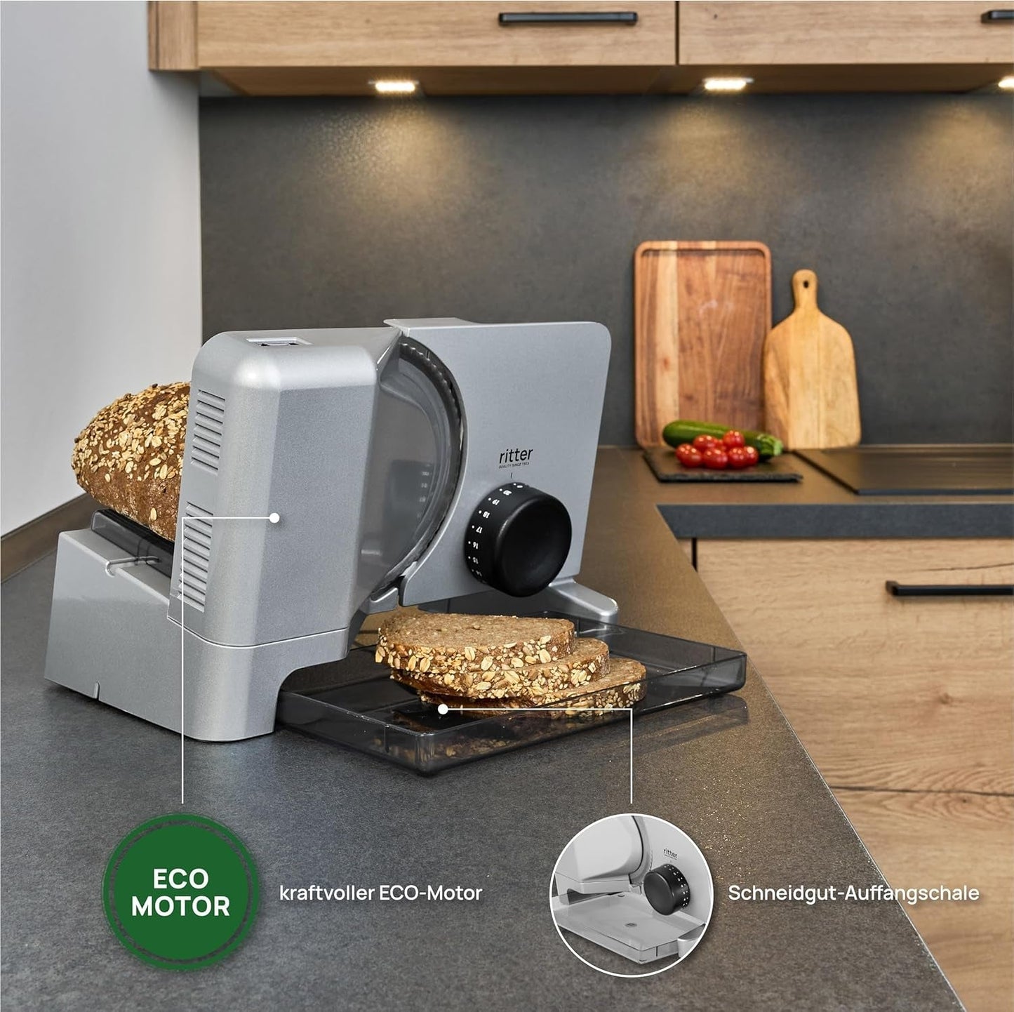 Ritter E 16 Duo plus Multifunctionele elektrische snijmachine, made in Germany Raspen en Snijmachines Naty Shop