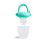 Munchkin Baby Siliconen Voedseldispenser | Ideaal voor onderweg – siliconen zakjes voor diepvriesproducten | Zelfvoedende voedseldispenser | Speenvoeder | BPA-vrij | Vanaf 4 maanden+ | Pak van 2 | Blauw en Groen