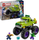 LEGO Marvel Hulk Truck Vs. Thanos - Superheldenbouwspeelgoed - Avengers-voertuig en minifiguren - Monster Truck voor megaplezier - Cadeau voor jongens en meisjes vanaf 7 jaar - 76312 Bouwsets