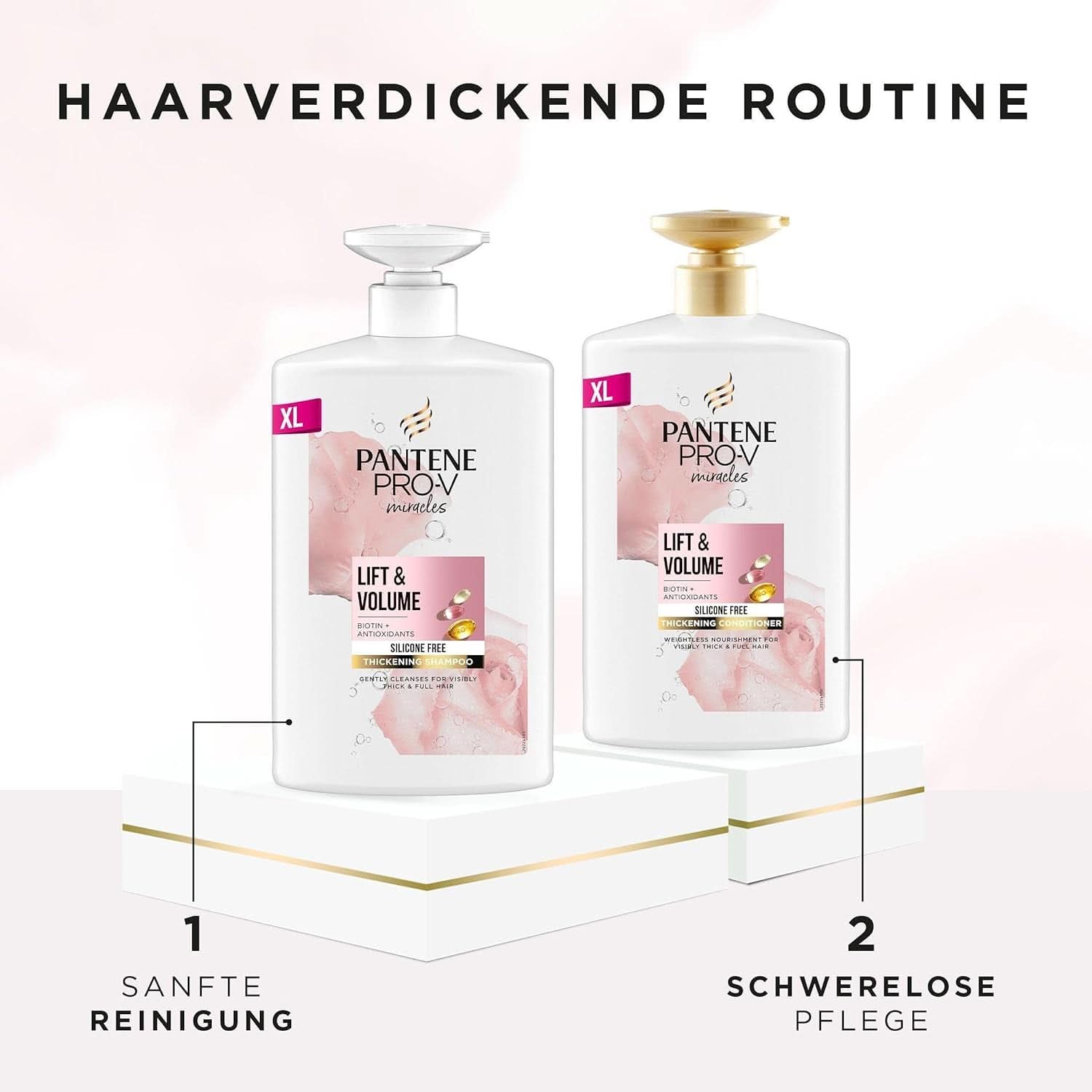 Pantene Pro-V Miracles Lift'N'Volume, XXL, 1 liter Naty Shop douche en bad