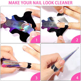 ® 100 nagelsjablonen en 1 vel met 24 doorzichtige zelfklevende schijven voor nagels, nagelverlengingssjablonen, zelfklevende gelnagelverlengingssjablonen, kunstnagelaccessoires