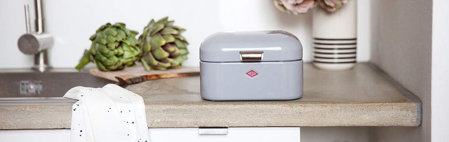 Wesco 235 001 Mini Grandy broodmand 17 x 18 x 12 cm (L/B/H) roze, RVS Voedselbewaardozen Naty Shop