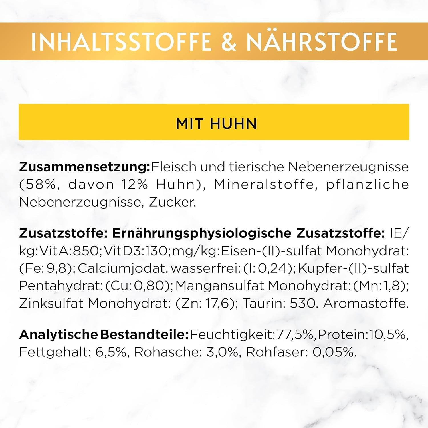 Gourmet Gold Fine Paste Katzenfutter nass, met Huhn, 12er-pakket (12 x 85 g)