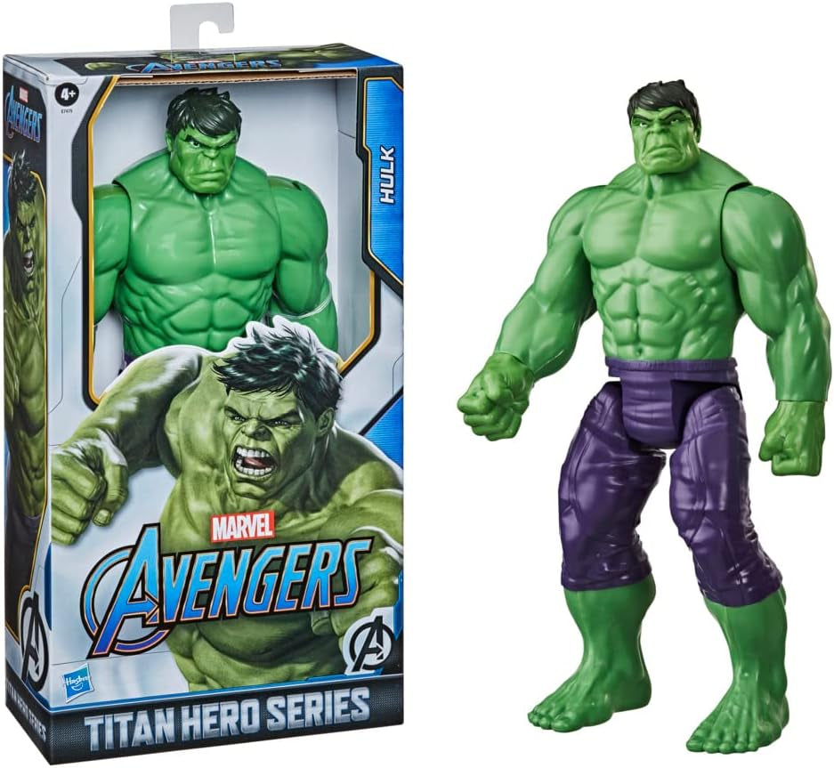 Hasbro E74755L2 Marvel Avengers Titan Hero Series Blast Gear Deluxe Hulk-actiefiguur 30 cm groot, op Marvel Comics geïnspireerd speelgoed voor kinderen 4+ actiefiguren Naty Shop