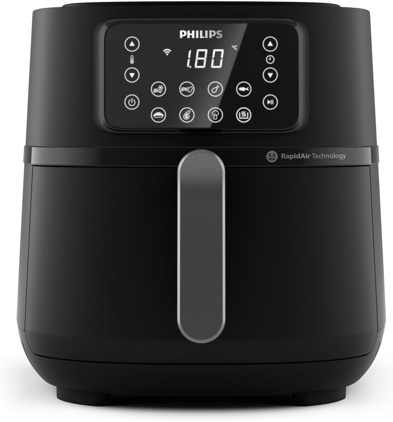 Philips 3000Er Airfryer XL - Rapid Air-technologie, frituren met tot 90% minder vet, inhoud 1,2 kg, 6,2 liter, touchscreen Apparaten Naty Shop Schwarz Draadloze verbinding 7,2 L