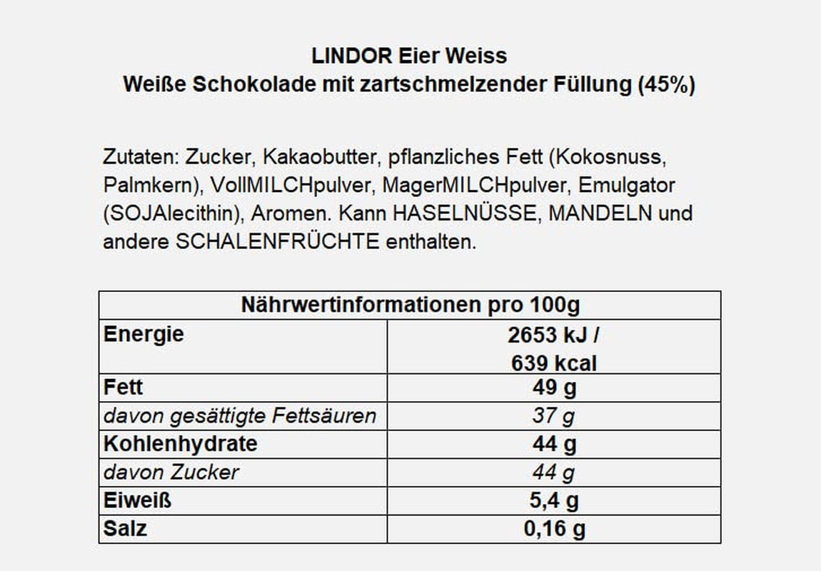 LINDOR eieren met Lindt chocolade | 4 dozen à 450 g | Of LINDOR met de meeste zorgen over de kwaliteit van uw geld, al dan niet en met anderen | Paaschocolade | Geschenk van chocolade | Paaseieren | Chocolade eieren
