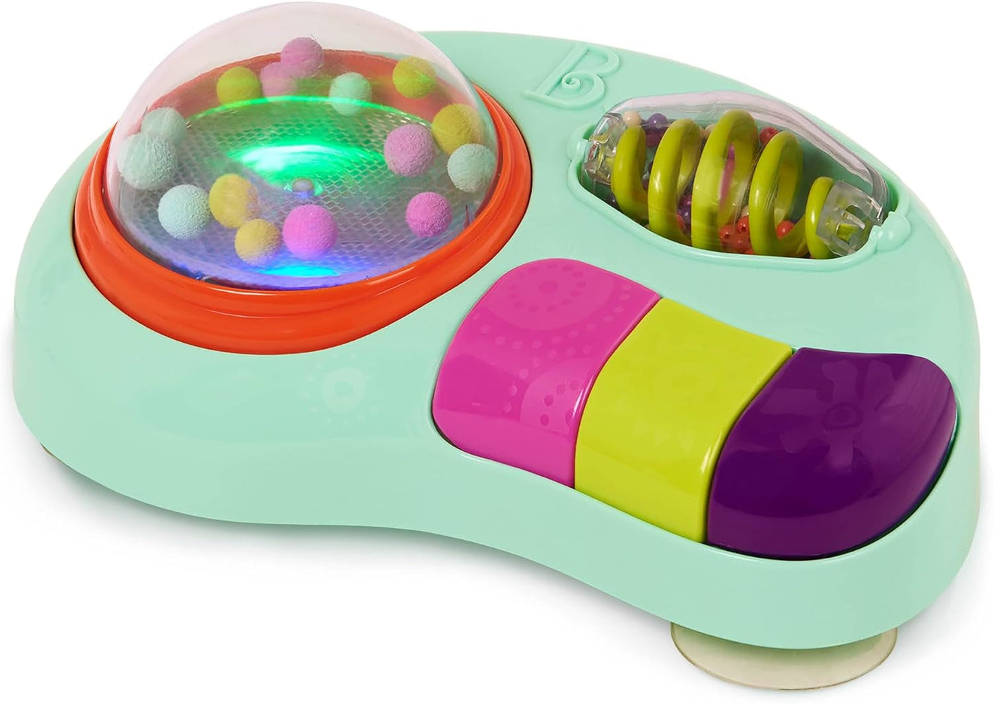 B. speelgoed - Kinderstoelspeelgoed - Zuignapspeelgoed met muziek, licht, geluid - Zintuiglijk speelgoed - Kinderspeelgoed met motorische activiteit - vanaf 6 maanden - Whirly Pop Bebe Naty Shop Educatief speelgoed met zuignappen