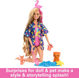 BARBIE Pop Reveal Rise & Surprise Gift Set - 15+ verrassingen, waaronder 1 Barbie-pop, strandaccessoires voor speels en fruitig plezier voor kinderen vanaf 3 jaar, HRK57