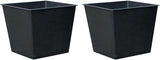 Dehner universele pot, kunststof, zwart, 30 x 26 x 26 cm
