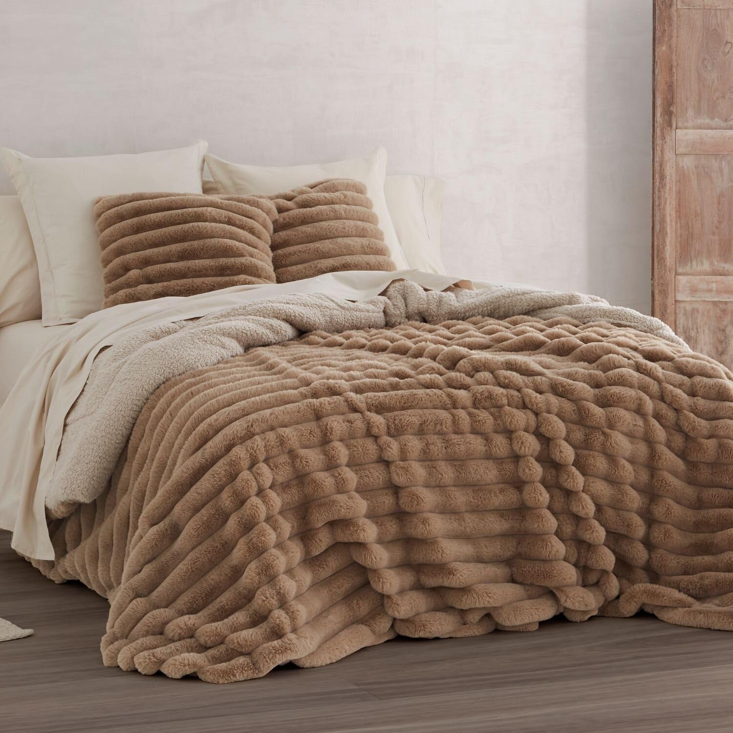 Crème kunst lamsvacht winterdekbed Ancho 135 cm Dekbedden en quilts Naty Shop Kameel Ancho 150 A 160 cm