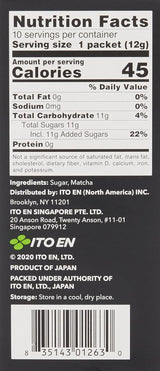 ITO EN Instant Matcha Poeder – Gezoet Matcha theepoeder in zakjes van 12 g (10 stuks per verpakking) – 1 x 120 g (2 pakken)