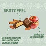 Schogenten Wintereditie met rijpe appels I Chocoladereep 100g I met melkchocolade en in handige losse stukjes