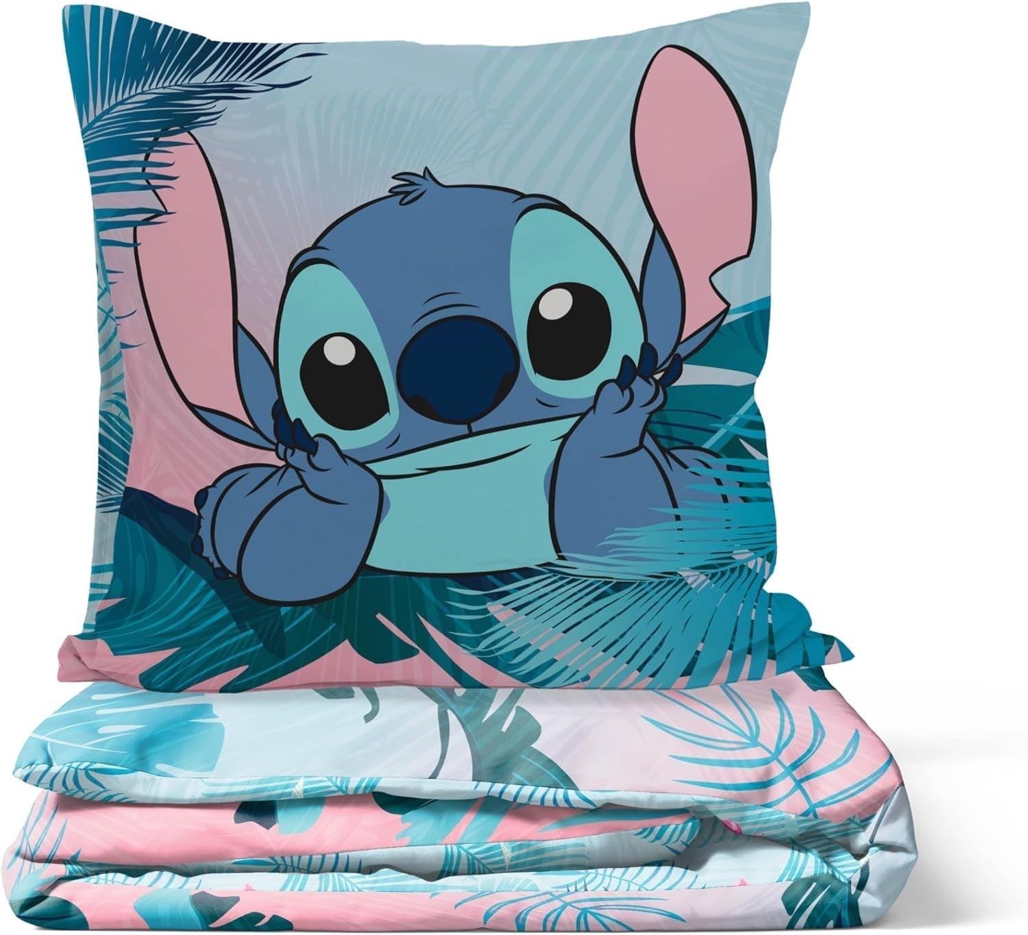 Beddengoedset voor kinderen Lilo And Stitch Bloemenbeddengoed - kinderen Naty Shop