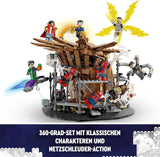 LEGO 76261 Marvel Spider-Man's Big Showdown, Spider-Man: No Way Home set met 3 minifiguren Peter Parker plus Green Goblin, Electro, Sandman, Ned, Doctor Strange en MJ, verzamelmodel Bouwsets Besuche in LEGO-Store