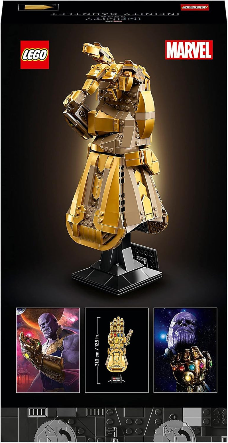 LEGO 76191 Marvel Super Heroes Infinity Glove Avengers Thanos Glove modelbouwset voor volwassenen Fanitem cadeau voor mannen vrouwen Her Him bouwsets Bekijk de LEGO-Store