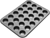 Zenker 6541 Zwart Metallic 24Er Mini-Muffinform – Antihaftbeschichte Für Perfekte Mini-Muffins, Ø 4,5 Cm, ​​Made in Germany Vormen en bakplaten Naty Shop
