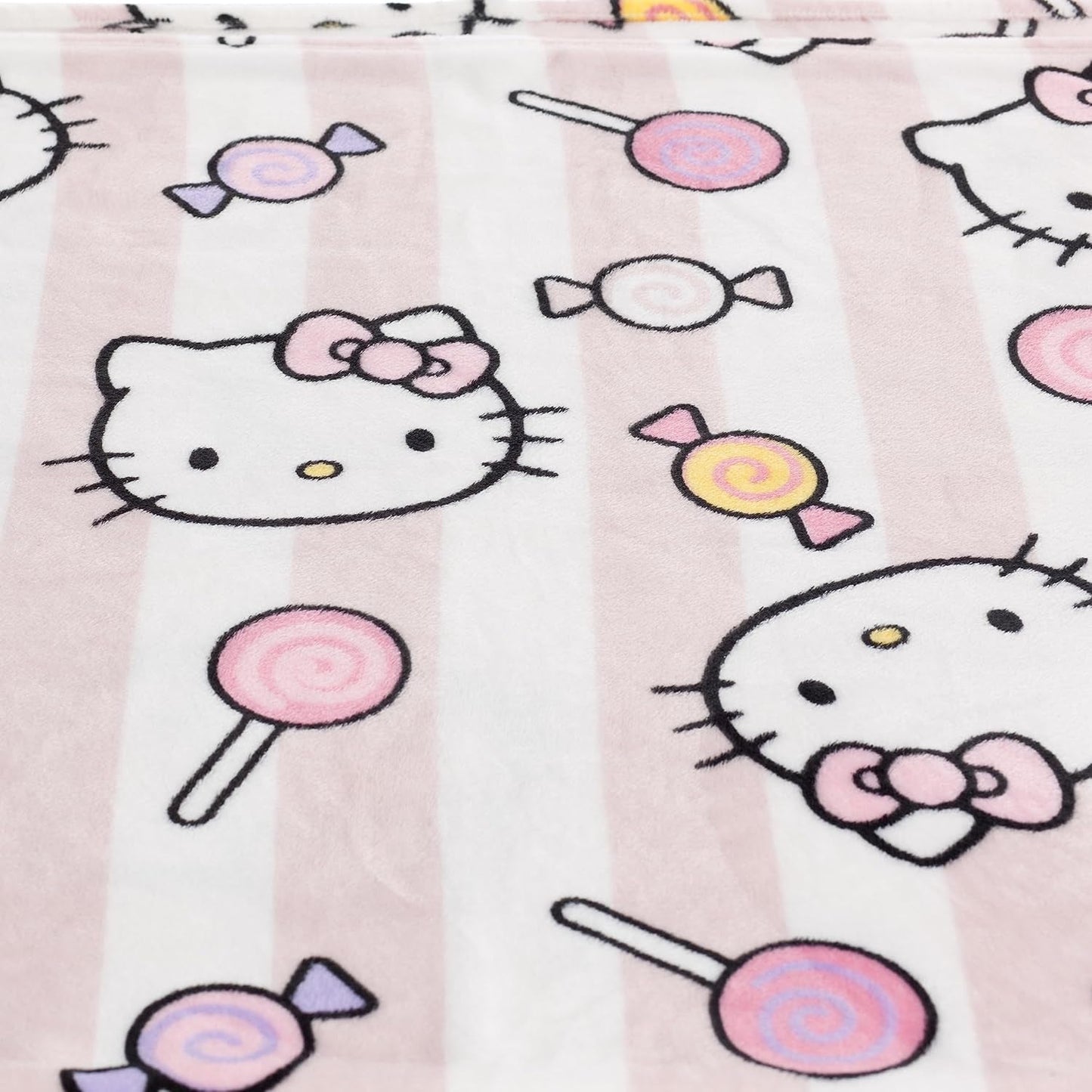 Hello Kitty sprei, roze, zachte deken 130X170Cm, microvezel sprei sprei of slaapbank. Kwaliteit met Oekotex-certificaat, Sanrio Bedden en Dekens Besuche den Kanguru-Store