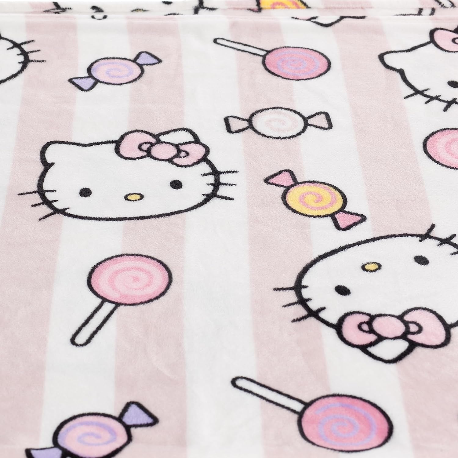 Hello Kitty sprei, roze, zachte deken 130X170Cm, microvezel sprei sprei of slaapbank. Kwaliteit met Oekotex-certificaat, Sanrio Bedden en Dekens Besuche den Kanguru-Store