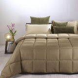 Caleffi modern dekbed, microvezel, taupe, tweepersoonsbed Dekbedden en dekbedden Naty Shop Standaard titel