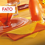 , Papieren wegwerpservetten, Ideaal voor informele lunches en buffetten, Verpakking van 50 servetten, Maat 33X33, 4-voudig, 2-laags, Geel, 100% puur cellulosepapier, FSC-gecertificeerd