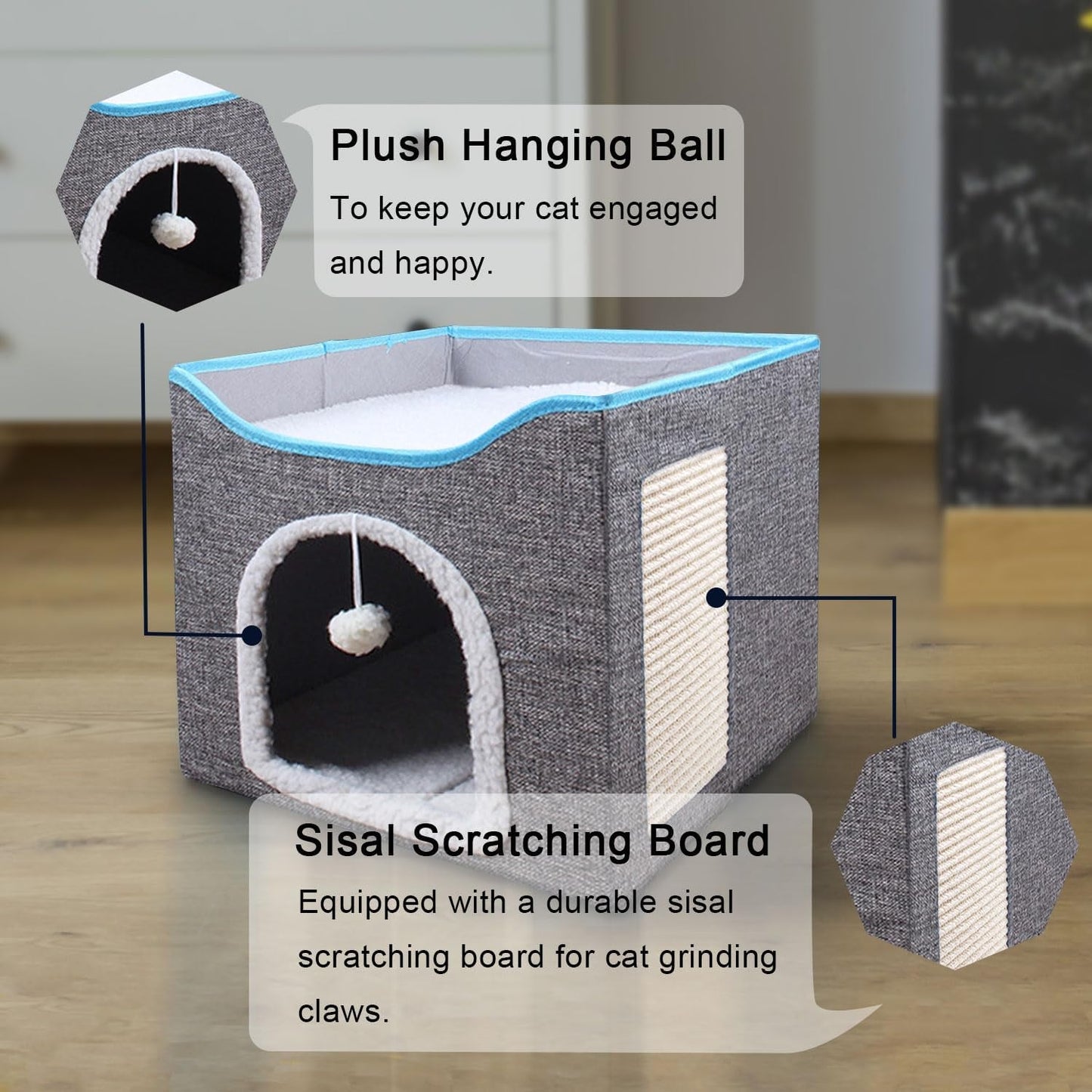 Dekens en meubels, Huisdieren, Grotten & Huizen, Katten, Kattenbedden, Katten - bedden, matrassen