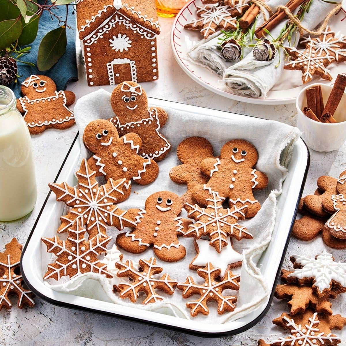 Funcakes Mix voor Royal Icing, Einfach Zu Berübenen, Zum Dekorieren Von Kuchen en Keksen, Schöne Glasur, Nur Wasser Addenden, Halal., 450 G Glasuri si Decor Naty Shop