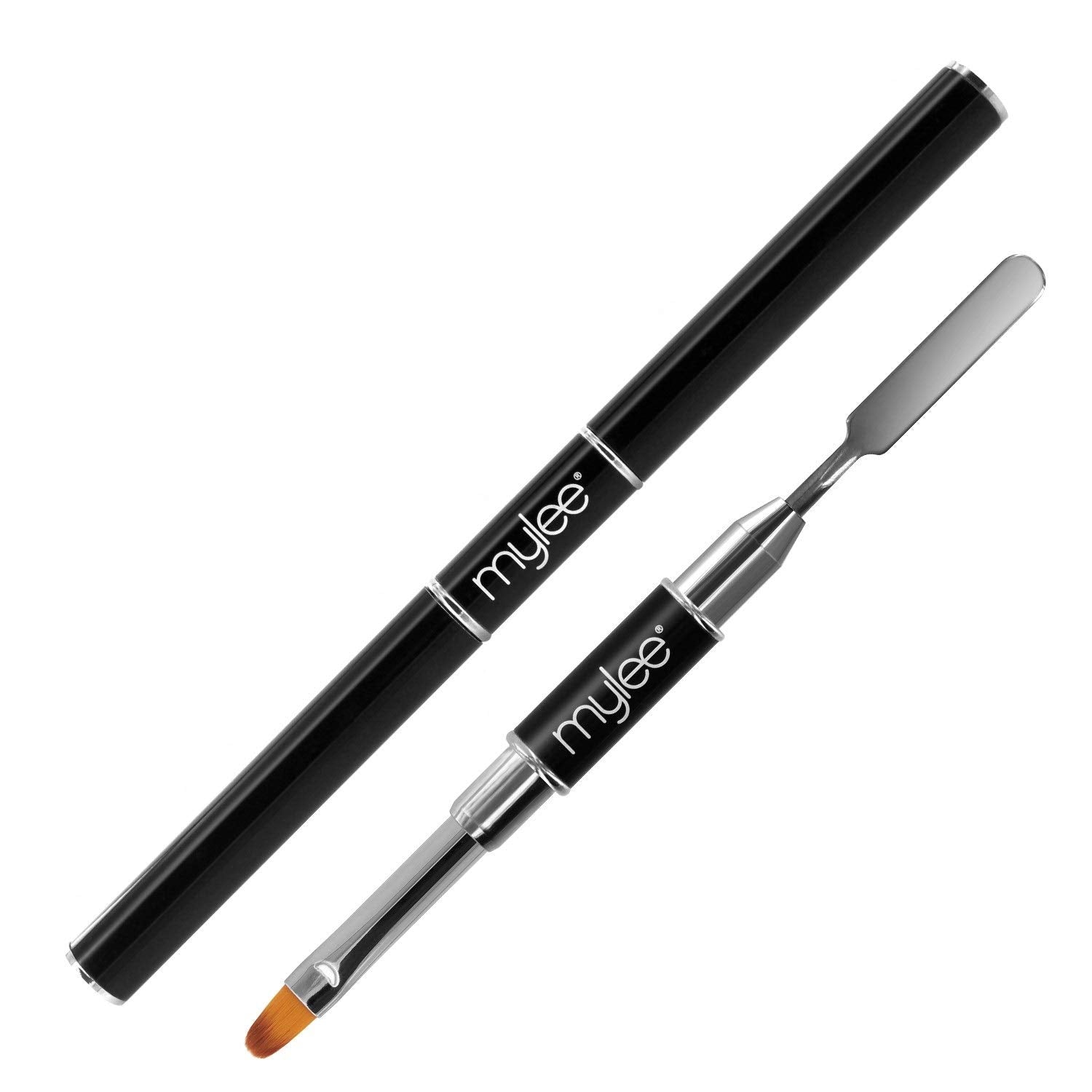 Mylee Magic Extender Gel Tool Mit Zwei Enden – 2 in 1 Pinsel & Spachtel voor UV/ LED Nagelkunst, Nagelspitzen & Voor Extensions