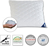 Irisette Micro Thermo-kussen - Made in Germany - Kussen met afneembare zachte microvezelhoes, 40 X 80 Cm, Ã-ko-Tex gecertificeerd Naty Shop standaardkussens Single 1 pack-80 X 80 Cm