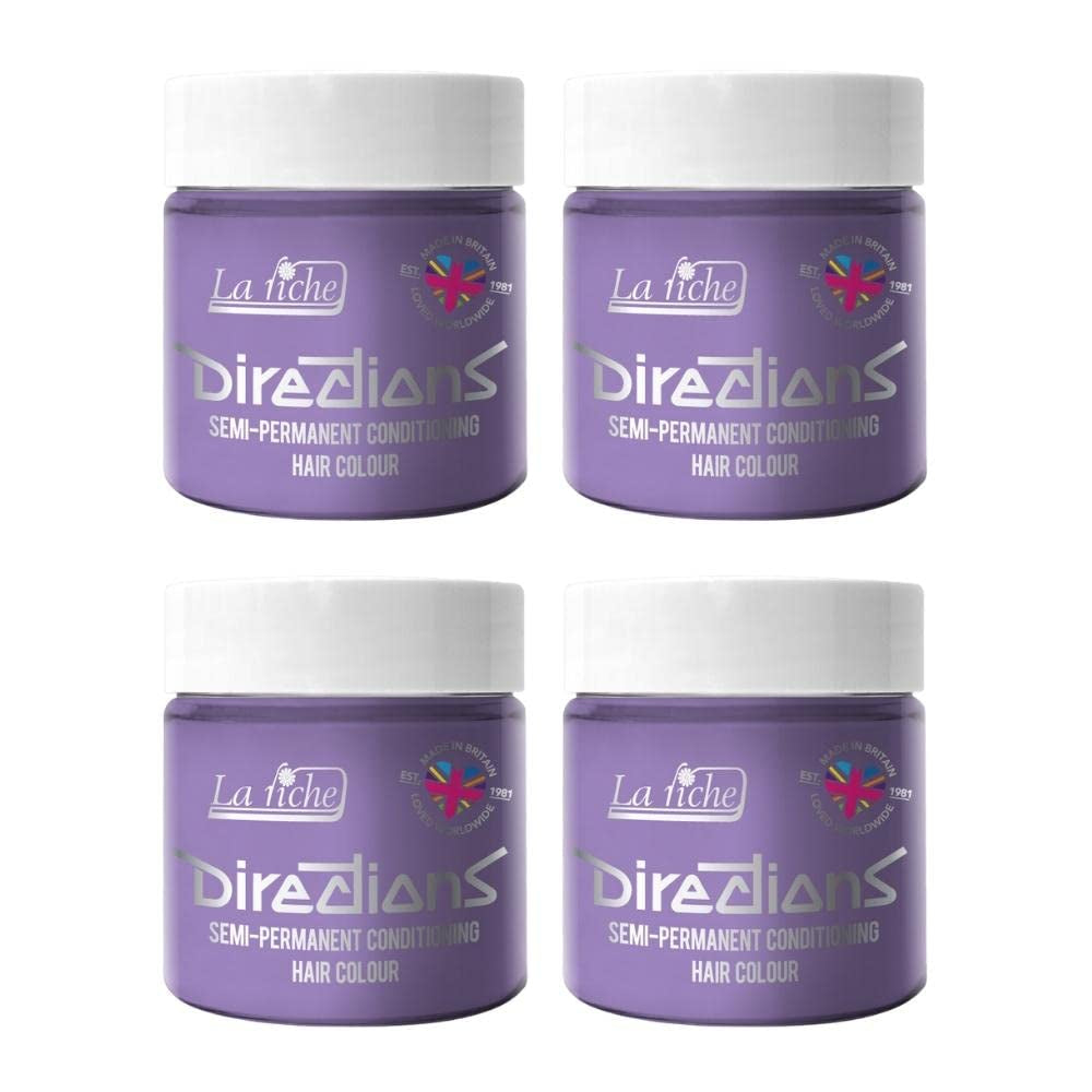 Directions semi-permanente haarkleuring 100 ml doos 4 pakje (Pillarbox Red) Haarverf Naty Shop Lilac 400 Ml (1 pakje)