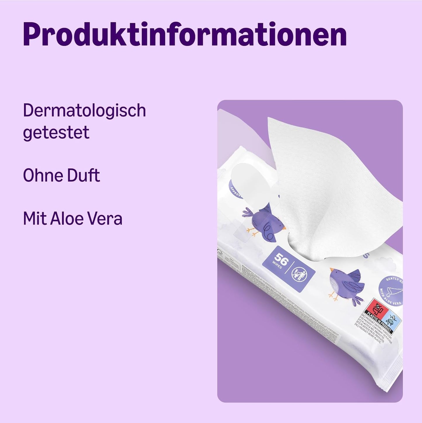 by Amazon Sensitive Baby Tücher, Unparfümiert, 1008 Feuchttücher, 18er-Packung á 56 Stück (Zuvor eine Marke von Mama Bear, gleiches Produkt)