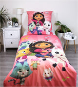 Kinderbeddengoed, films en tekenfilms, omkeerbaar, katoenen beddengoed - kinderen Naty Shop Gabby'S Dollhouse