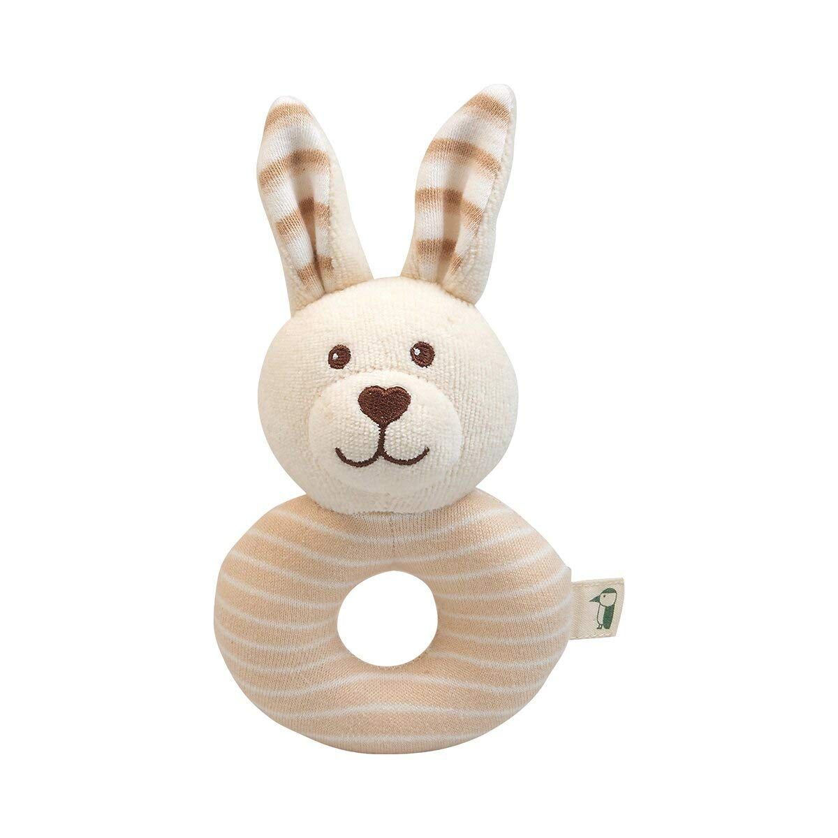 GRÜNSPECHT biologische stof 100% biologisch katoen, babyspeelgoed, zachte knuffel, verjaardagscadeau, doop, babyshower, GOTS, beige (619-00) Speelgoed Bebe Naty Shop Biologische stof rat konijn