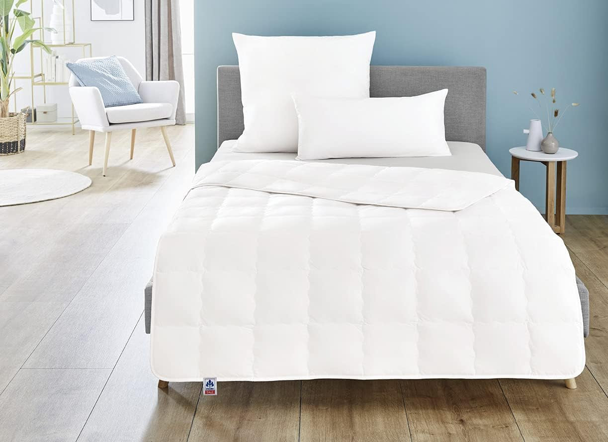 Irisette dekbed waszijde - Made in Germany - Dekbed van 60% wilde zijde, 40% katoen, Incl. opbergtas, 135 X 200 Cm, Oeko-Tex certificaat Quilts en quilts Naty Shop