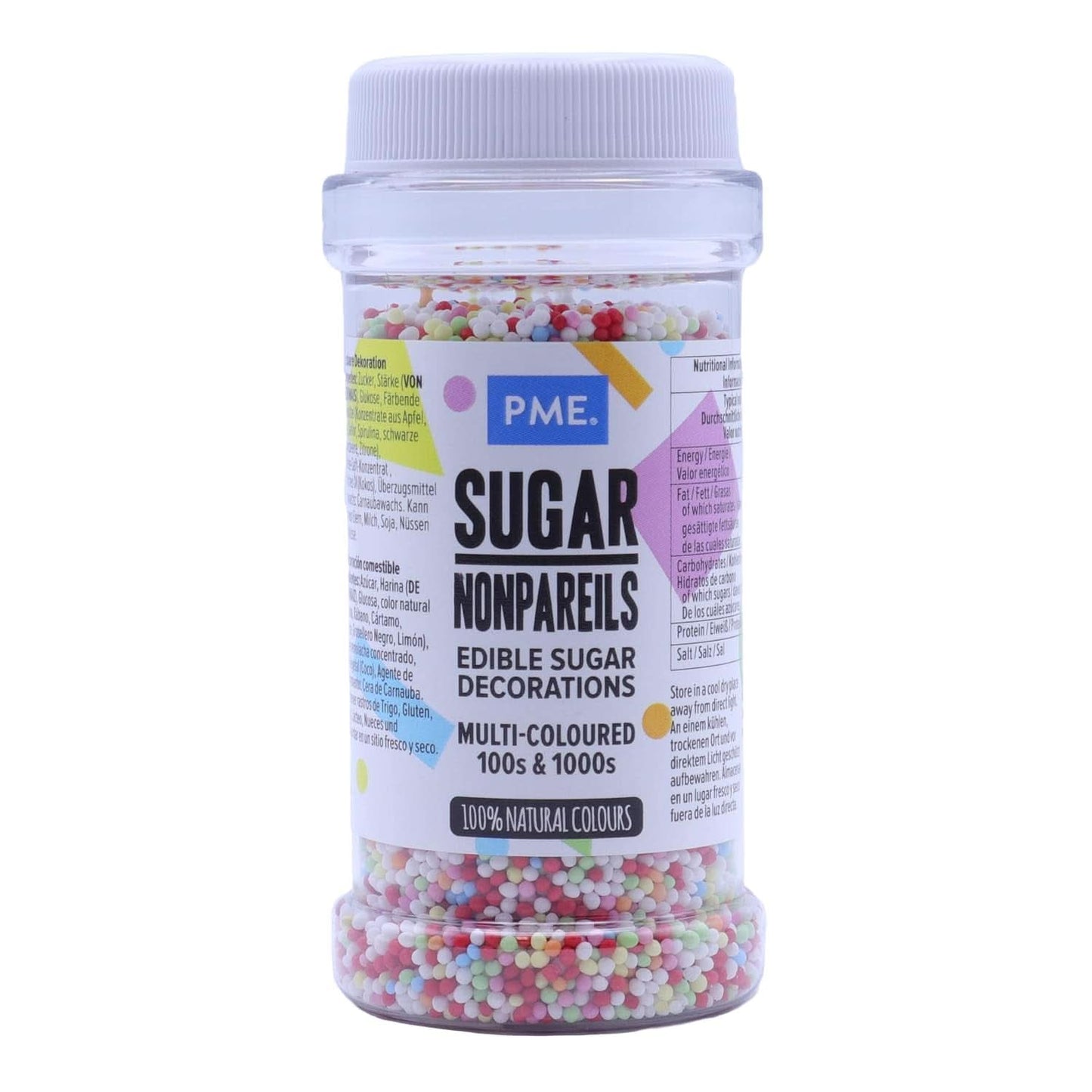 PME Nonpareilles Veelkleurig, 80 gram Hagelslag Naty Shop