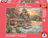 Schmidt Spiele 58553 Chuck Pinson, Shore in the Evening Gold, puzzel 1000 stukjes Puzzel Naty Shop Standaard titel
