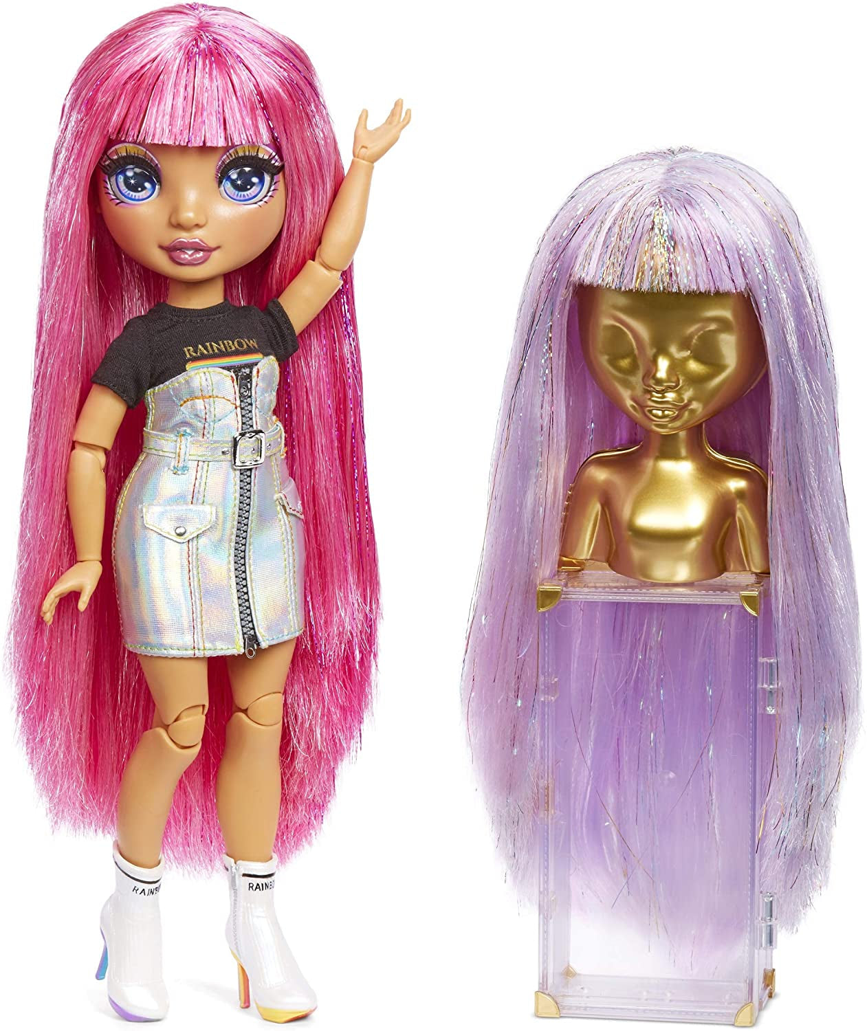 Rainbow High 571049 Fashion Studio - Exclusieve pop met kleding, accessoires en 2 glanzende pruiken - Creëer meer dan 300 outfits!