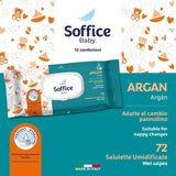 Feuchttücher Für Neugeborene, 72 Stück, Pop-Up Argan – Zubehör Und Produkte Für Die Hygiene Des Babys, Ideal Für Diadelwechsel En Kleuterschool – Babydoekjes Sanft En Reinigend – 12 Packungen Naty Shop