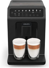 Krups EA897B Evidence ECOdesign automatische espressomachine, automatische espresso- en cappuccinofunctie, Quattro Force technologie, one-touch melkbekers, 8 presets, melksysteem, 1450W