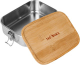 Tatonka Roestvrijstalen Lunchbox I Bamboe Lunchbox (800ml / 1000ml) - Broodtrommel met bamboe deksel en draaideksel - onbreekbaar, niet giftig, vaatwasmachinebestendig, plasticvrij en BPA-vrij Voedselbewaardozen Naty Shop 1000 Ml