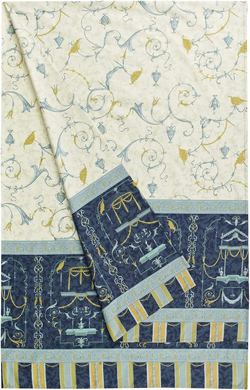 Bassetti OPLONTIS Granfoulard, katoen, blauw, 180 X 270 X 1 Cm Bedden en dekens Bassetti Blauw 180 X 270 X 1 cm