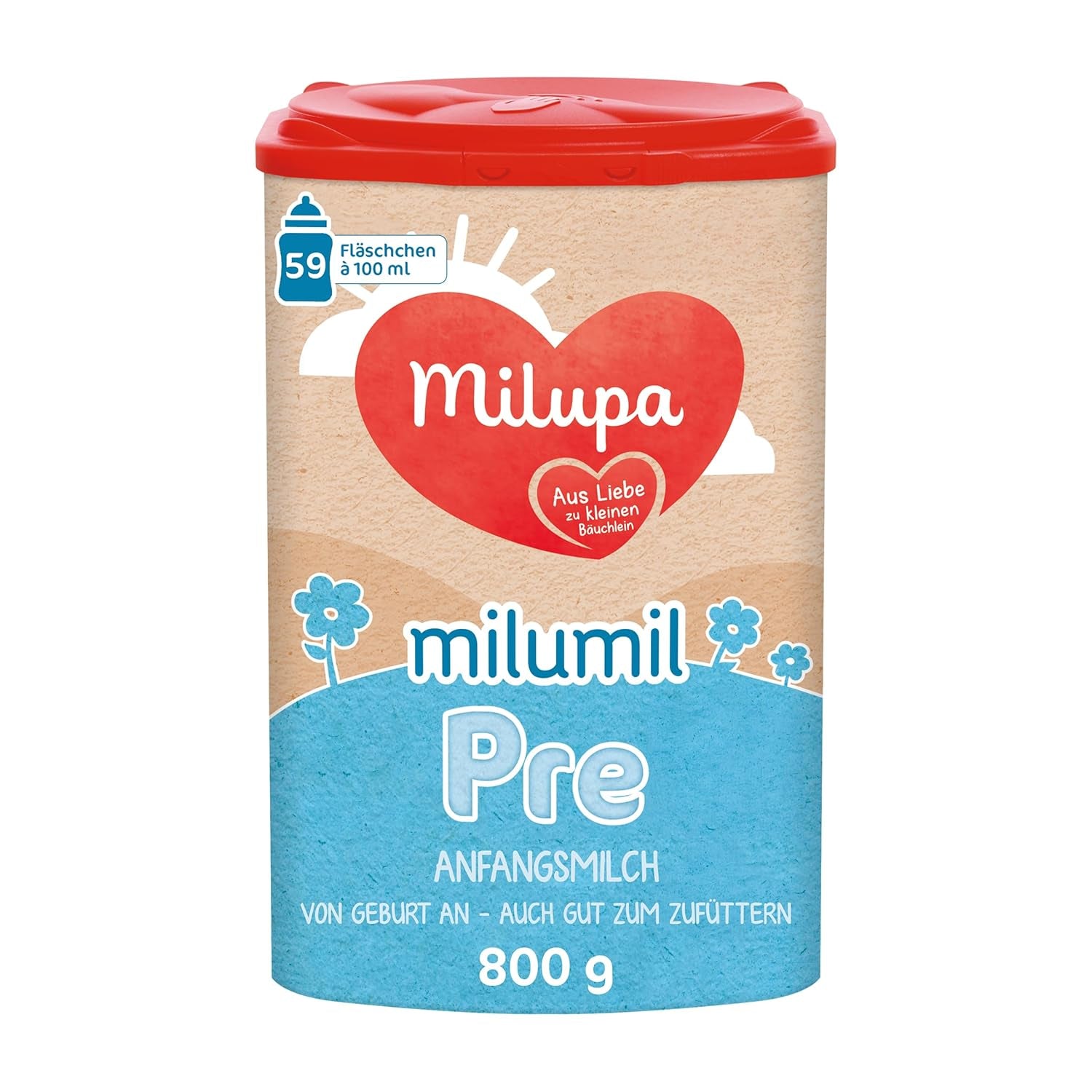 Milumil Milupa Melkpoeder voor baby's, de eerste melk sinds de geboorte, 800 g