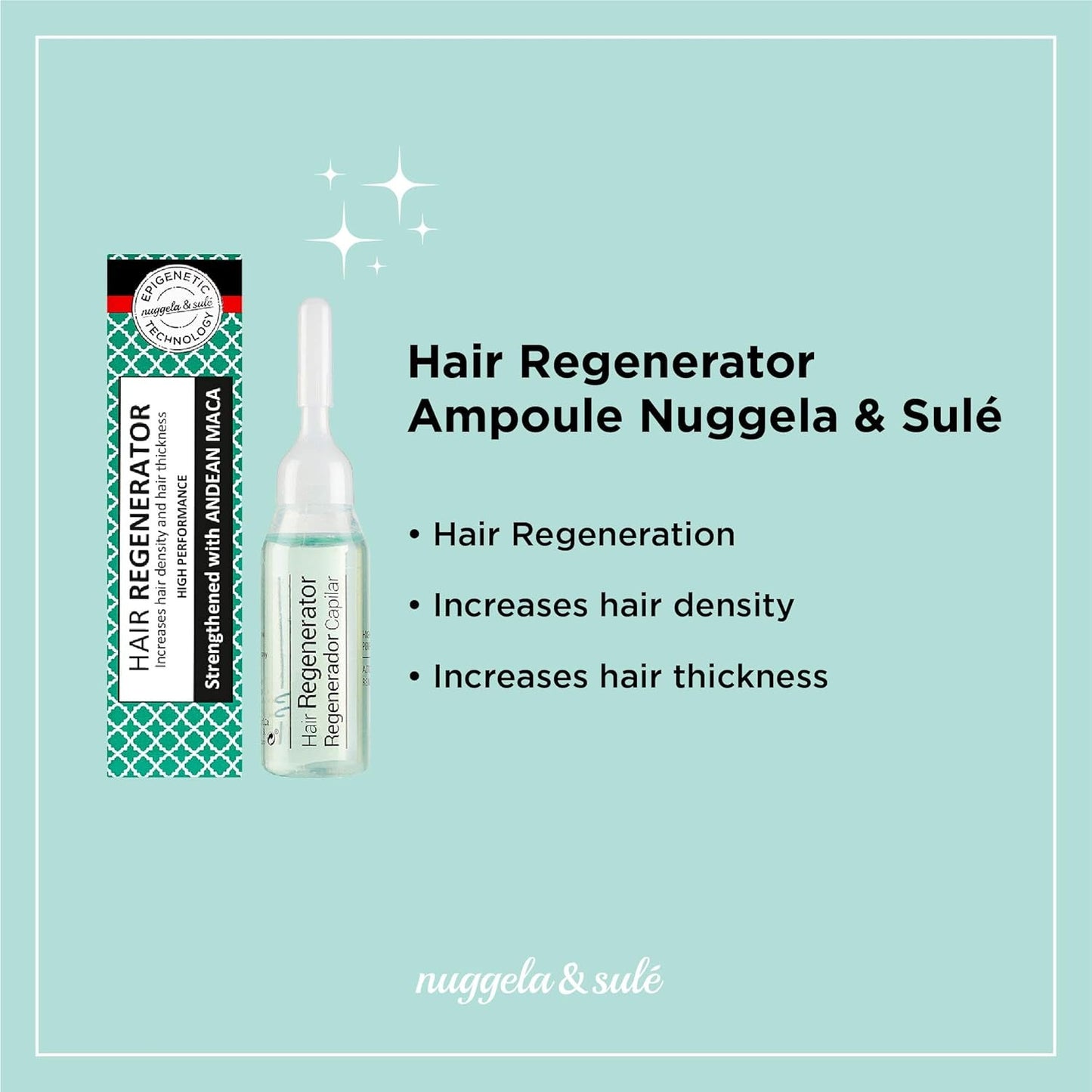 Nuggela & Sulé Haarconditioner ampullen, verhoogt de haardichtheid en kracht Nuggela haarverzorging