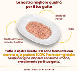 almo nature HFC Natural - Natvoer voor katten - met kip - Menselijke kwaliteit, glutenvrij, monoproteïne - 55 g, verpakking van 6