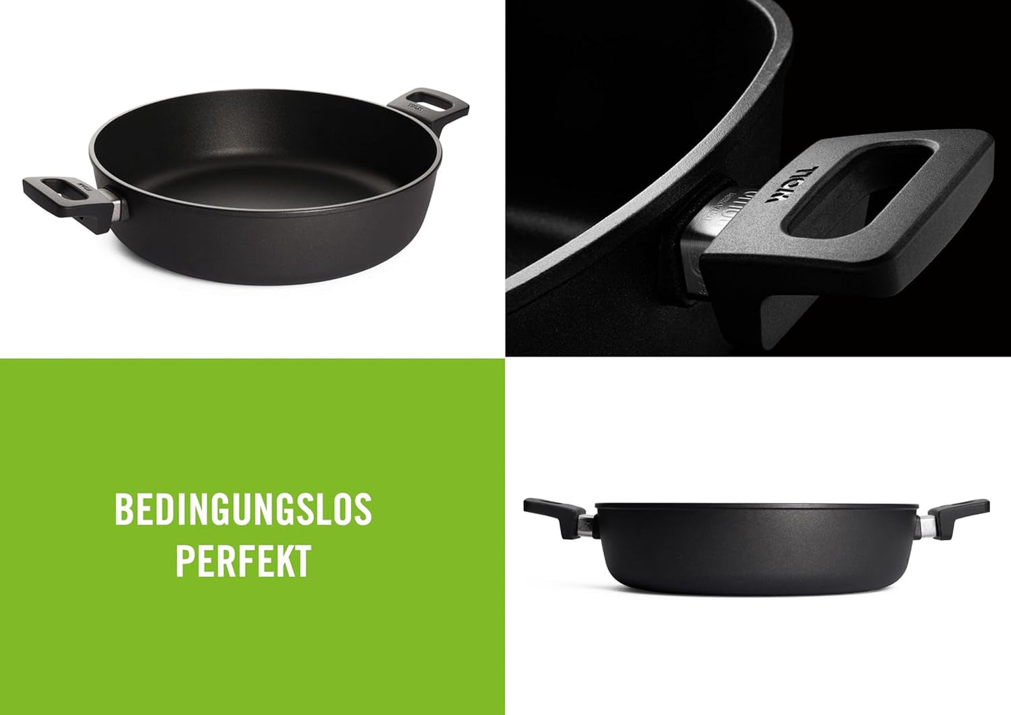 Woll Nowo Titanium Braadpan - Induktiv -, Ø 32 Cm, 8 Cm Hoch, 5,5 Liter, Mit 2 Seitengriffen - Geeignet Für Alle Herdarten Vormen en bakplaten Naty Shop